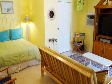 Guest bedroom with living area